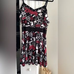 Killstar x Rob zombie off shoulder dress